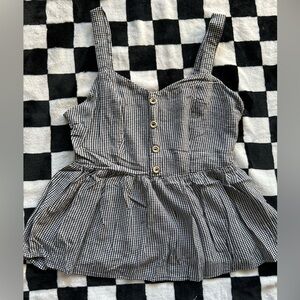 Gingham Peplum top
